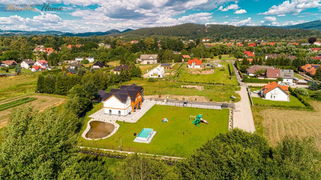 Wonder Home - Apartamenty Halo Karkonosze Z Ogrodem, Sezonowym Basenem, Placem Zabaw I Widokiem Na Sniezke - Zlokalizowane Blisko Karpacza Mysłakowice Εξωτερικό φωτογραφία