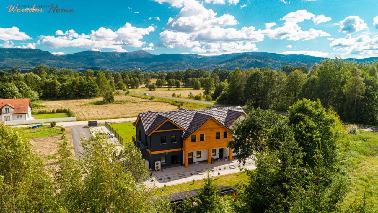 Wonder Home - Apartamenty Halo Karkonosze Z Ogrodem, Sezonowym Basenem, Placem Zabaw I Widokiem Na Sniezke - Zlokalizowane Blisko Karpacza Mysłakowice Εξωτερικό φωτογραφία